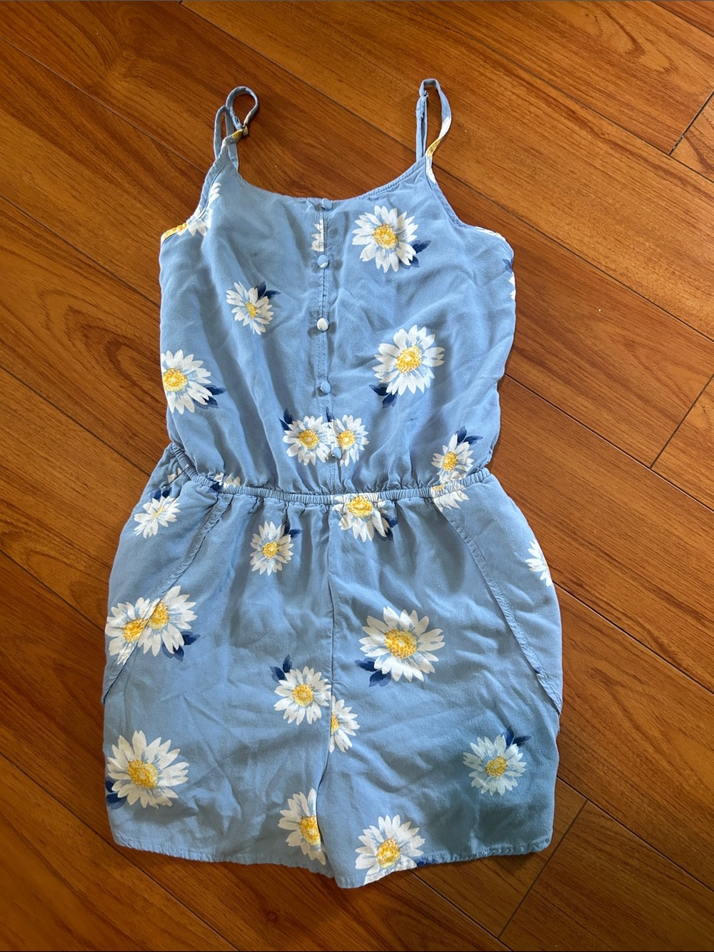 Abercrombie & Fitch Blue Daisy Print Girls' Romper